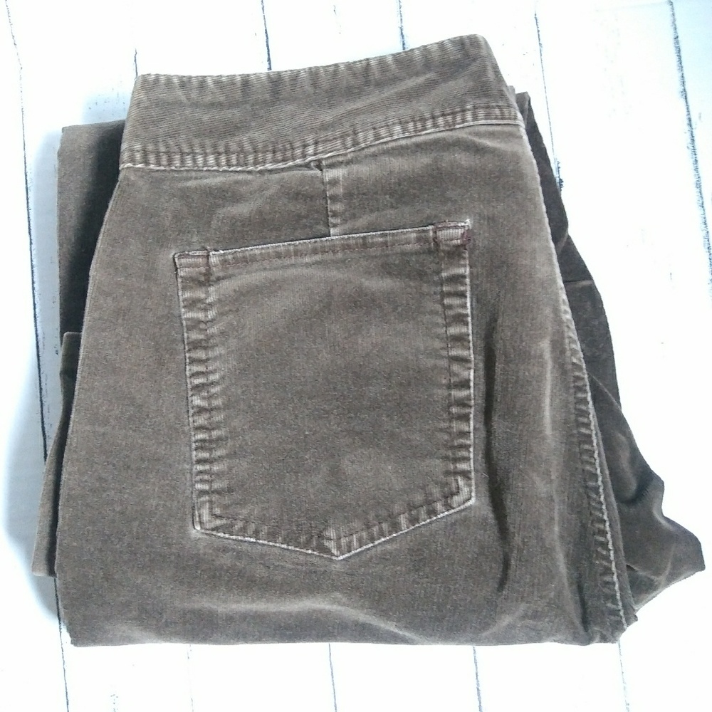 Chico's Dark Brown Corduroy Pants Size 1.5